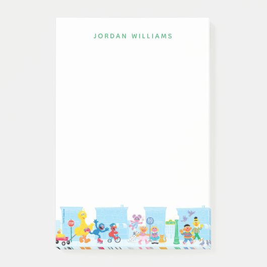 セサミパルス歩く沿いのセサミストリート ポストイット (正面)