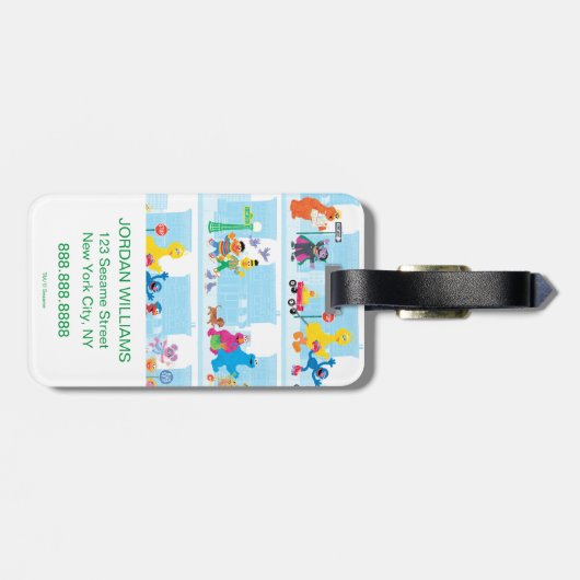 セサミパルス歩く沿いのセサミストリート ラゲッジタグ (裏面横)