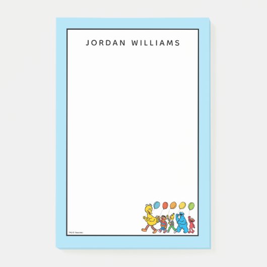 セサミ·ストリートパルズ|パーティーバルーン ポストイット (正面)