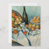 セザンヌのりんごの籠 印象派のアート 招待状 (裏面)