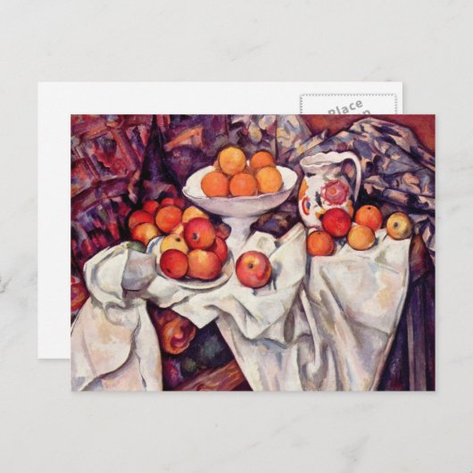 セザンヌのファインアートの郵便はがき ポストカード (正面/裏面)