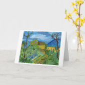 セザンヌのメッセージカードへの尊敬 カード (黄色い花)