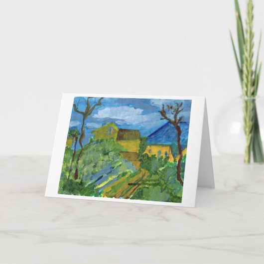 セザンヌのメッセージカードへの尊敬 カード (正面)