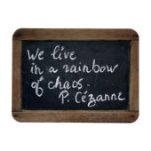 セザンヌの引用文アルドイスヴィンテージ石板磁石 マグネット (横)