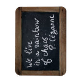 セザンヌの引用文アルドイスヴィンテージ石板磁石 マグネット (縦)