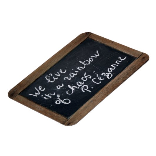 セザンヌの引用文アルドイスヴィンテージ石板磁石 マグネット (左側)