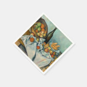 セザンヌバスケットりんご印象派アート スタンダードカクテルナプキン (角)
