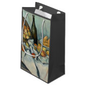 セザンヌバスケットりんご印象派アート スモールペーパーバッグ (裏面アングル)