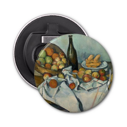 セザンヌバスケットりんご印象派アート 栓抜き (正面)