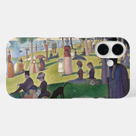 セザンヌ流日曜日の午後 ネオ印象派絵画 Case-Mate iPhoneケース (裏面 (横))