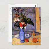 セザンヌ絵画の青い花瓶アートの静物時代 ポストカード (正面/裏面)