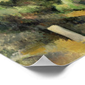 セザンヌ赤い岩 ポスター (角)