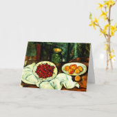 セザンヌ-さくらんぼ カード (黄色い花)