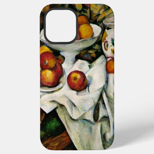 セザンヌ - りんごとオレンジ iPhoneケース (裏面)