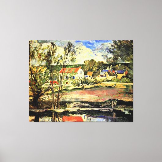 セザンヌ – オーセ素晴らしス絵画渓谷 キャンバスプリント (正面)