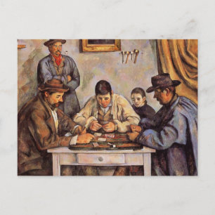 セザンヌ – カードプレーヤー， 1892 ポストカード