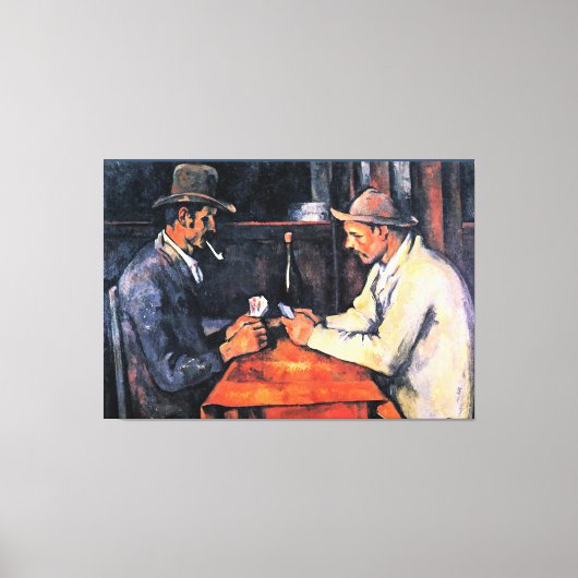 セザンヌ – カードプレーヤー(2) キャンバスプリント (正面)