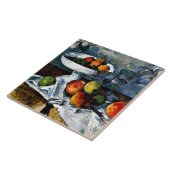 セザンヌ – コンポート、ガラス、リンゴ タイル (側面)