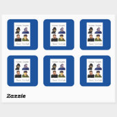 セザンヌ、ゴーギャン、ルノアール、ヴァン・ゴッホ スクエアシール (シート)