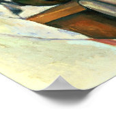 セザンヌ – ジンジャーポットとザクロと梨 ポスター (角)