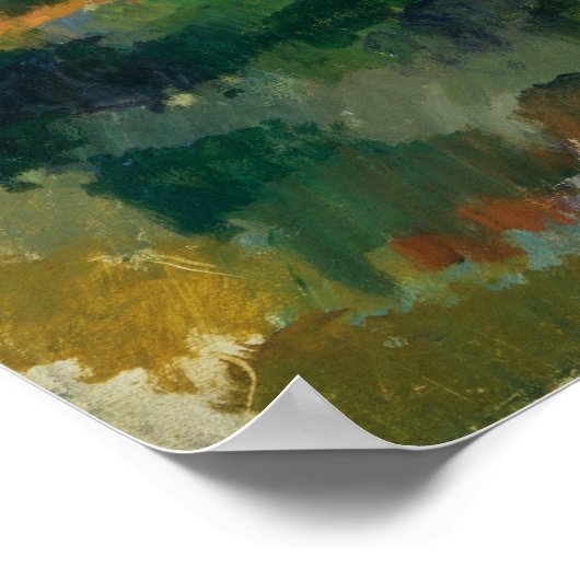 セザンヌ – ターニングロードアットモンジェロー ポスター (角)