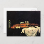 セザンヌ – パンと卵を生きる – 静物詩 ポストカード (正面/裏面)