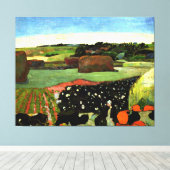 セザンヌ – ブリタニーのハイスタックス キャンバスプリント (インサイチュ (ウッドフロア))