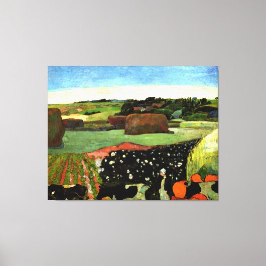 セザンヌ – ブリタニーのハイスタックス キャンバスプリント (正面)