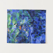 セザンヌ、ブルーランドスケー素晴らしトアート、 タペストリー (正面(横))