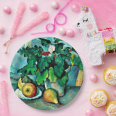 セザンヌ – プリムローズとフルーツのポット ペーパープレート (パーティー)