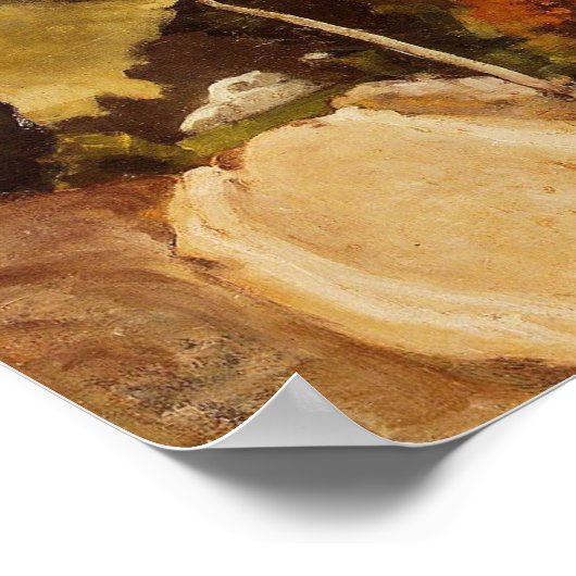 セザンヌ – プロヴァンス素晴らしロード絵画 ポスター (角)