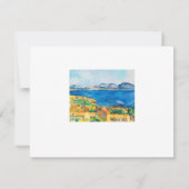 セザンヌ：マルセイユ湾、レスタケから見る (裏面)