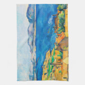 セザンヌ：マルセイユ湾、レスタケから見る キッチンタオル (縦)