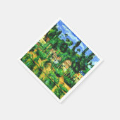 セザンヌ – メダンのシャトー スタンダードカクテルナプキン (角)