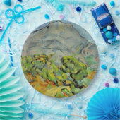 セザンヌ – モントサントビクトワール近郊の道路 ペーパープレート (パーティー)