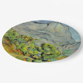 セザンヌ – モントサントビクトワール近郊の道路 ペーパープレート (アングル)