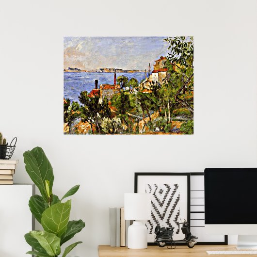 セザンヌ – ランドスケープ、勉強アフター自然、 ポスター (ホームオフィス)