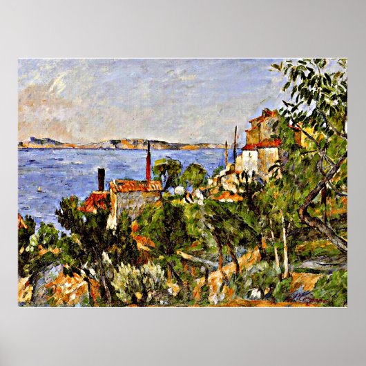 セザンヌ – ランドスケープ、勉強アフター自然、 ポスター (正面)