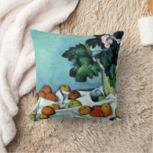 セザンヌ – リンゴとプリムローゼを使った静物詩 クッション (ブランケット)