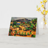 セザンヌ – レスタケから見た山々 カード (黄色い花)