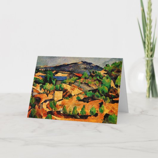 セザンヌ – レスタケから見た山々 カード (正面)