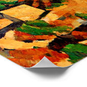 セザンヌ – レスタケから見た山々 ポスター (角)