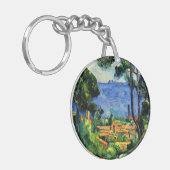 セザンヌ – レスタケの景色 キーホルダー (正面左)