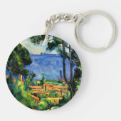 セザンヌ – レスタケの景色 キーホルダー (裏面)