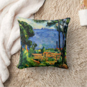 セザンヌ – レスタケの景色 クッション (ブランケット)
