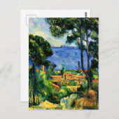セザンヌ – レスタケの景色 ポストカード (正面/裏面)