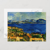 セザンヌ-ロスタケから見たマルセイユ湾 ポストカード (正面/裏面)