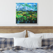 セザンヌ – ローヴスのモンターニュ・サントビクトワール キャンバスプリント (インサイチュ (寝室))