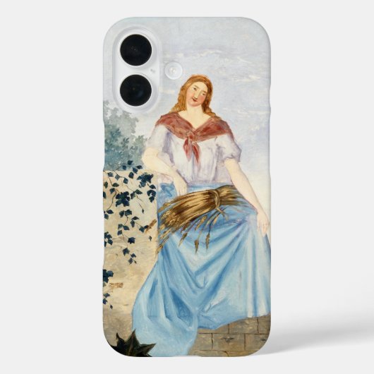 セザンヌ 四季 夏 芸術 ポスター 印刷 Case-Mate iPhoneケース (裏面)