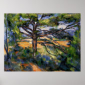 セザンヌ – 大松と赤土 ポスター (正面)